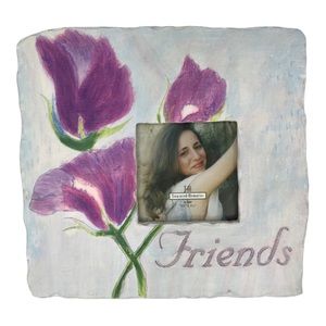 🆕 Ganz Friends Floral Ceramic Stone Picture Frame